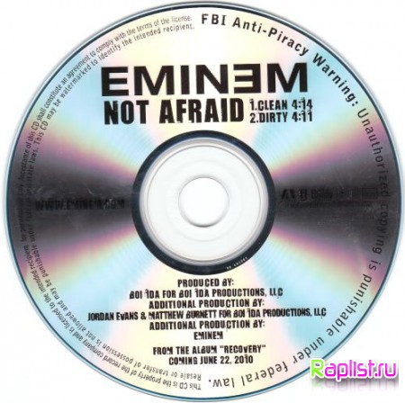 Eminem - Not Afraid [Promo CDS] (2010)
